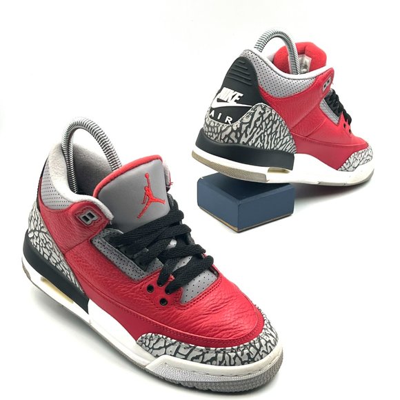 Jordan Shoes - Air Jordan 3 Retro SE GS 'Unite' - Fire Red